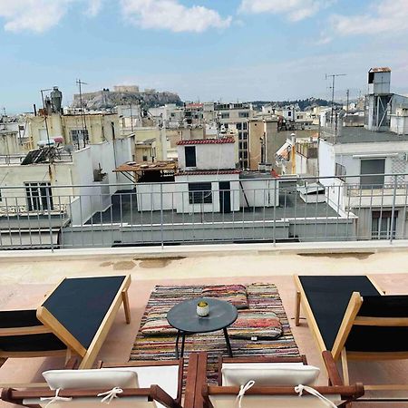 200Mbps Wifi - Penthouse With Acropolis View Lägenhet Aten Exteriör bild