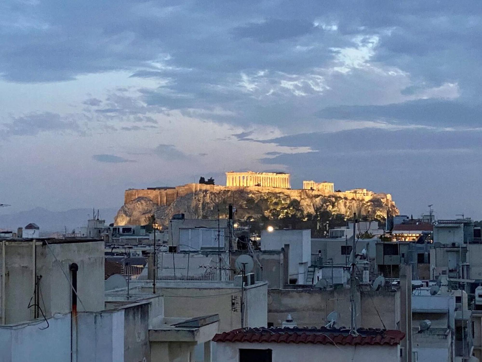 200Mbps Wifi - Penthouse With Acropolis View Lägenhet Aten Exteriör bild